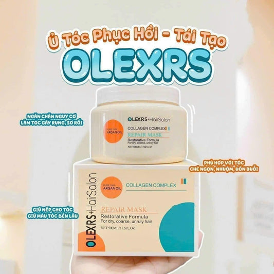 Ủ Tóc Olexrs Hair Salon Argan Oil Collagen 500ml