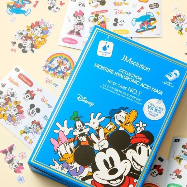 Mặt Nạ Dưỡng Ẩm JM Solution Moisture Hyaluronic Acid Mask 30ml (Phiên Bản Disney)*10 Miếng