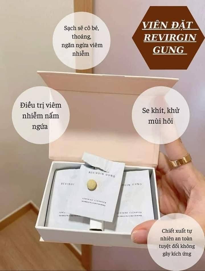 Viên Đặt Se Khít Âm Đạo Revirgin Gung Hàn Quốc - Hộp 14 Viên