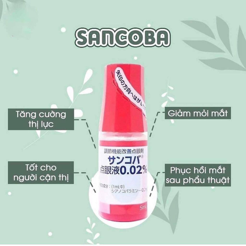 Nhỏ Mắt Sancoba Nhật Bản Chống Cận Thị 5ml